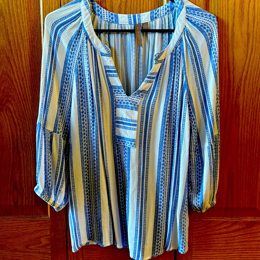Brian & Em Linen Blouse (Small) Like New
